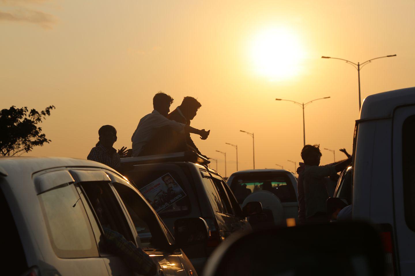 RGV in Vijayawada for Vangaveeti Photos