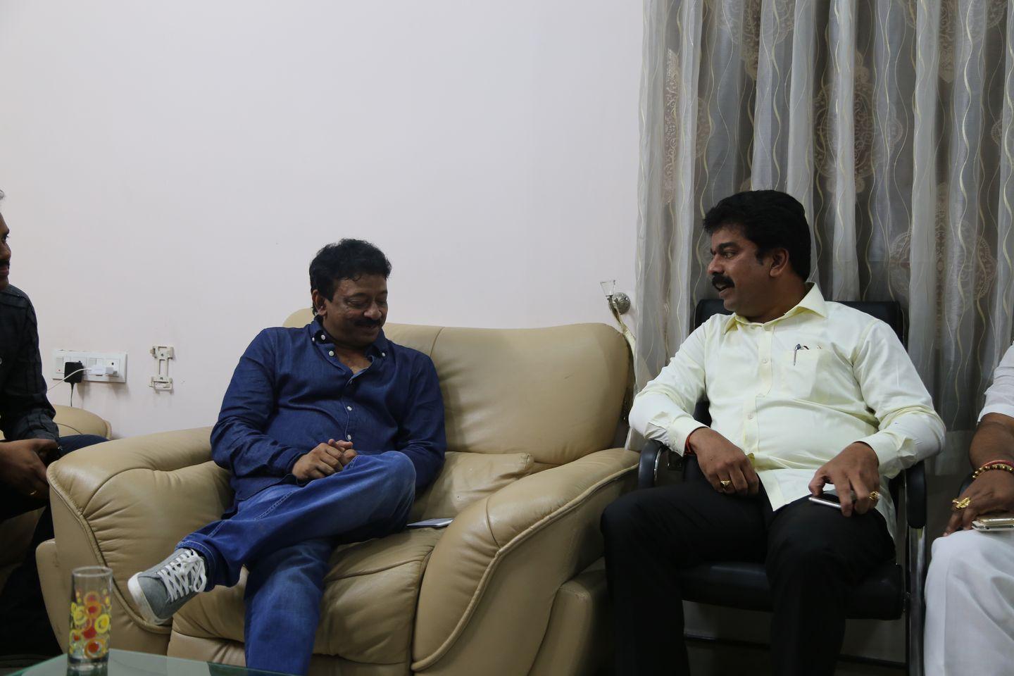 RGV Meets Devineni Nehru Photos