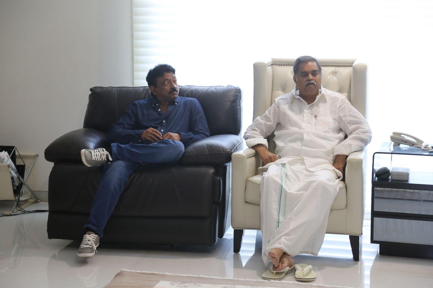 RGV Meets Devineni Nehru Photos