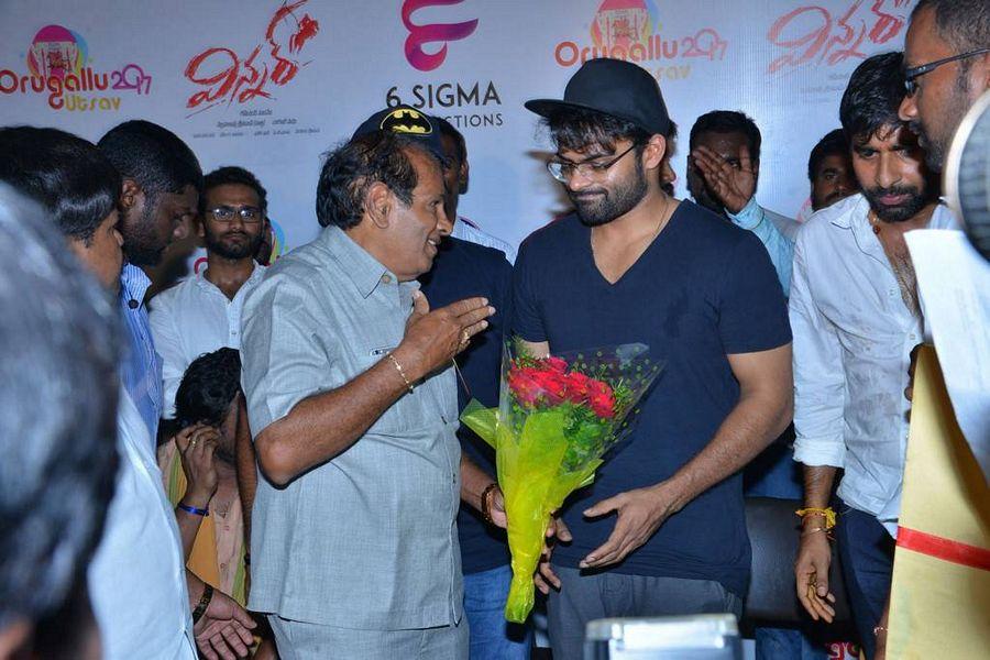 Sai Dharam Tej Stills at Orugallu Ustav Festival Poster Launch