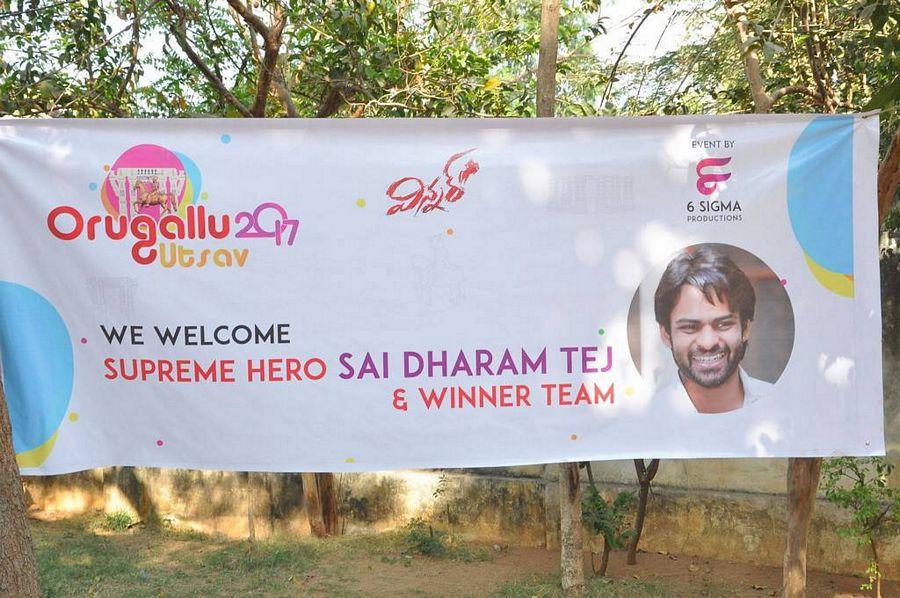Sai Dharam Tej Stills at Orugallu Ustav Festival Poster Launch