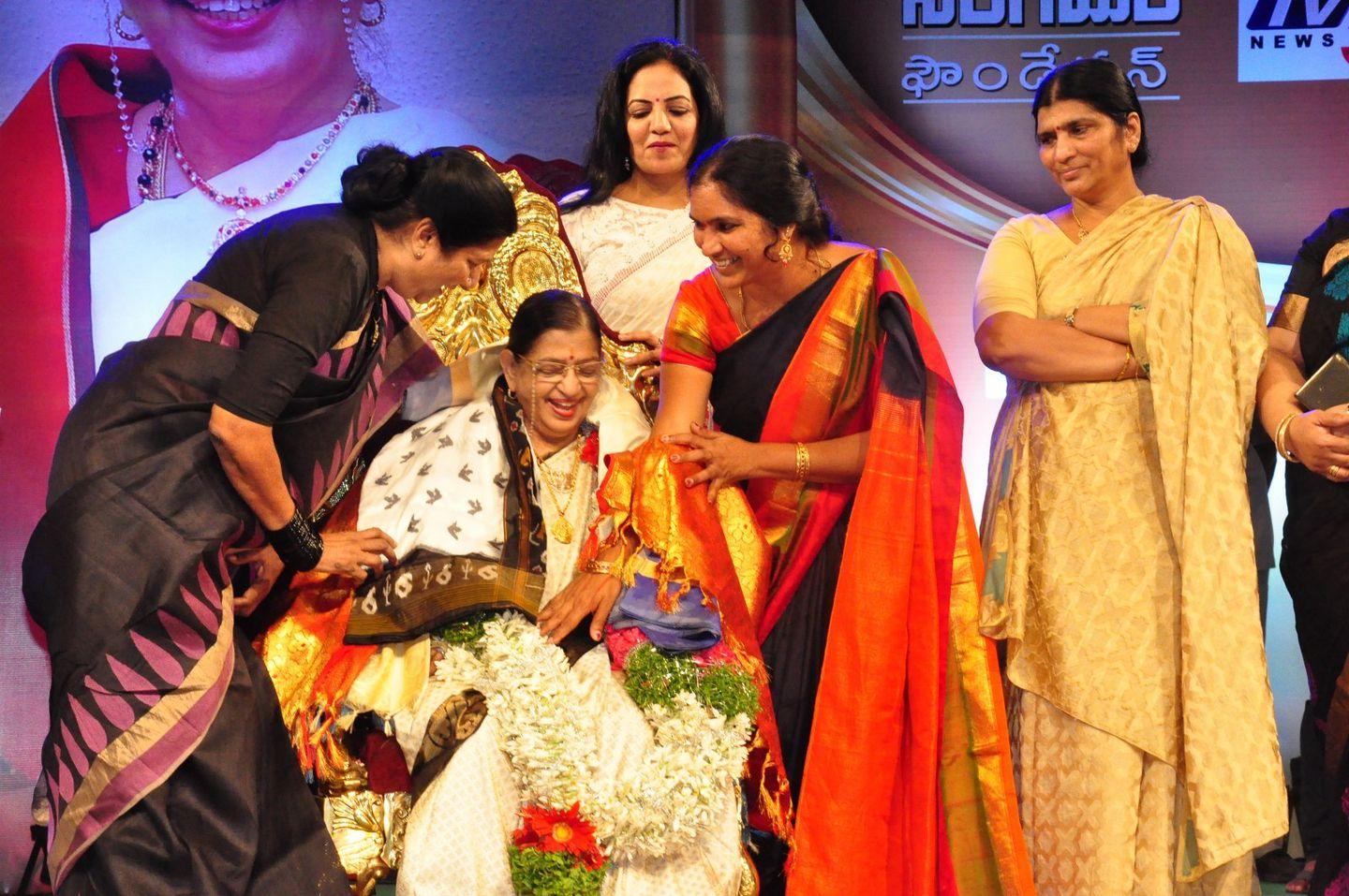 Sangama Foundation Swara Samraagni Given to P Suseela Photos