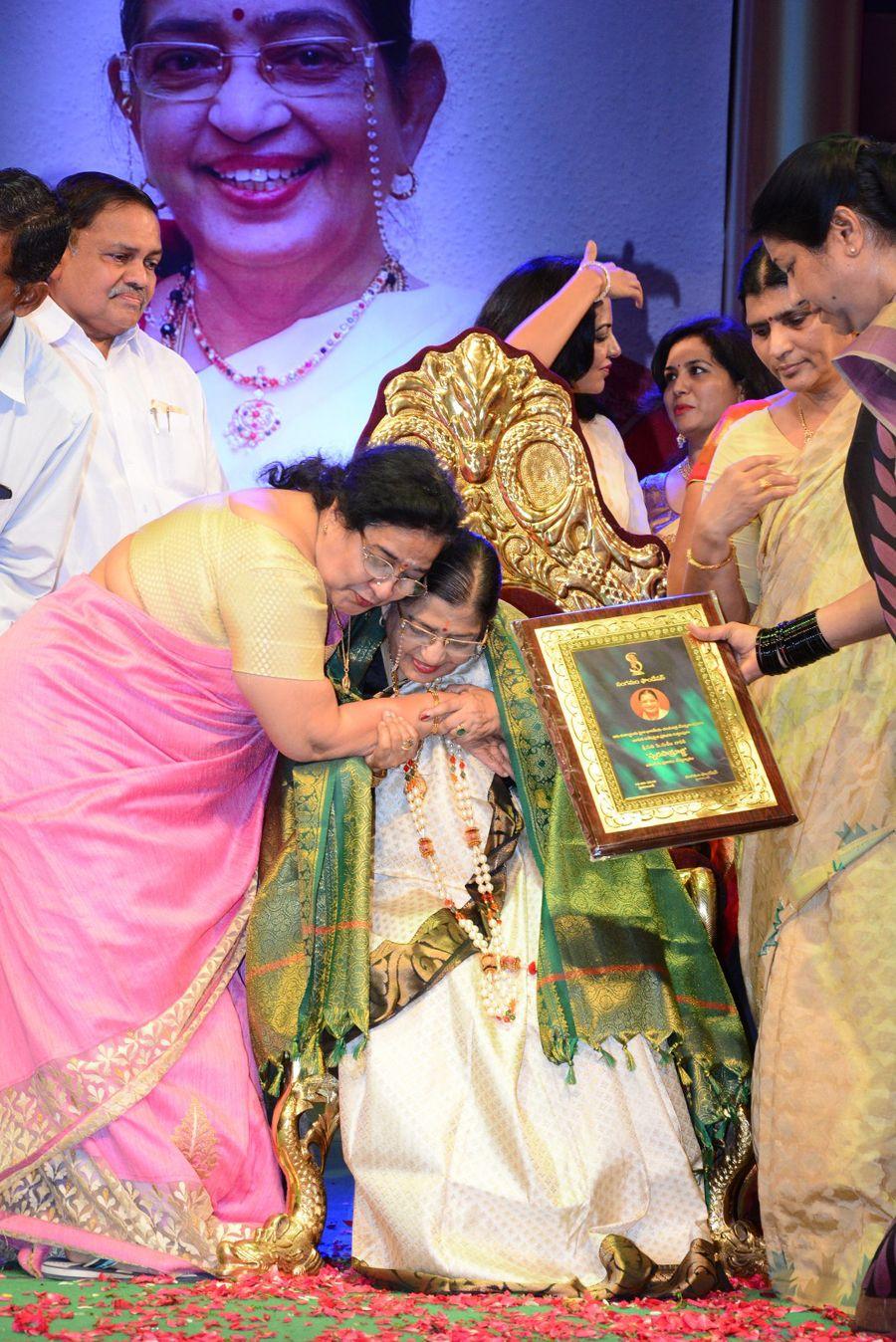 Sangama Foundation Swara Samraagni Given to P Suseela Photos