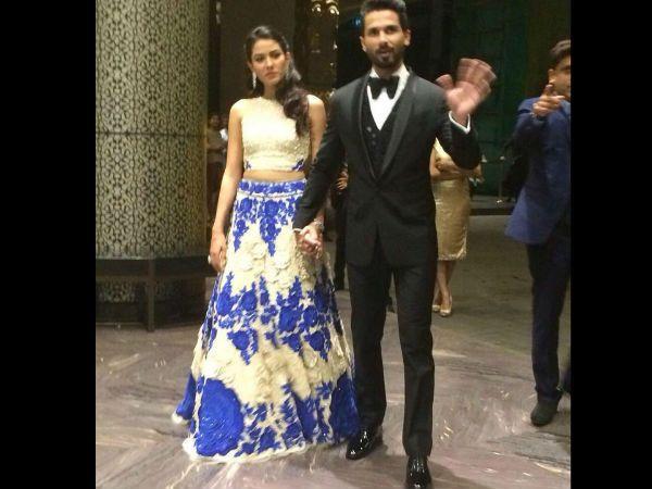 Shahid Kapoor and Mira Rajput Reception In Mumbai Photos