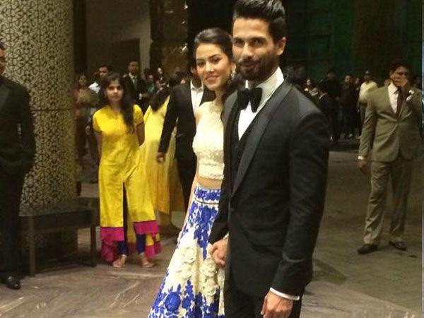 Shahid Kapoor and Mira Rajput Reception In Mumbai Photos