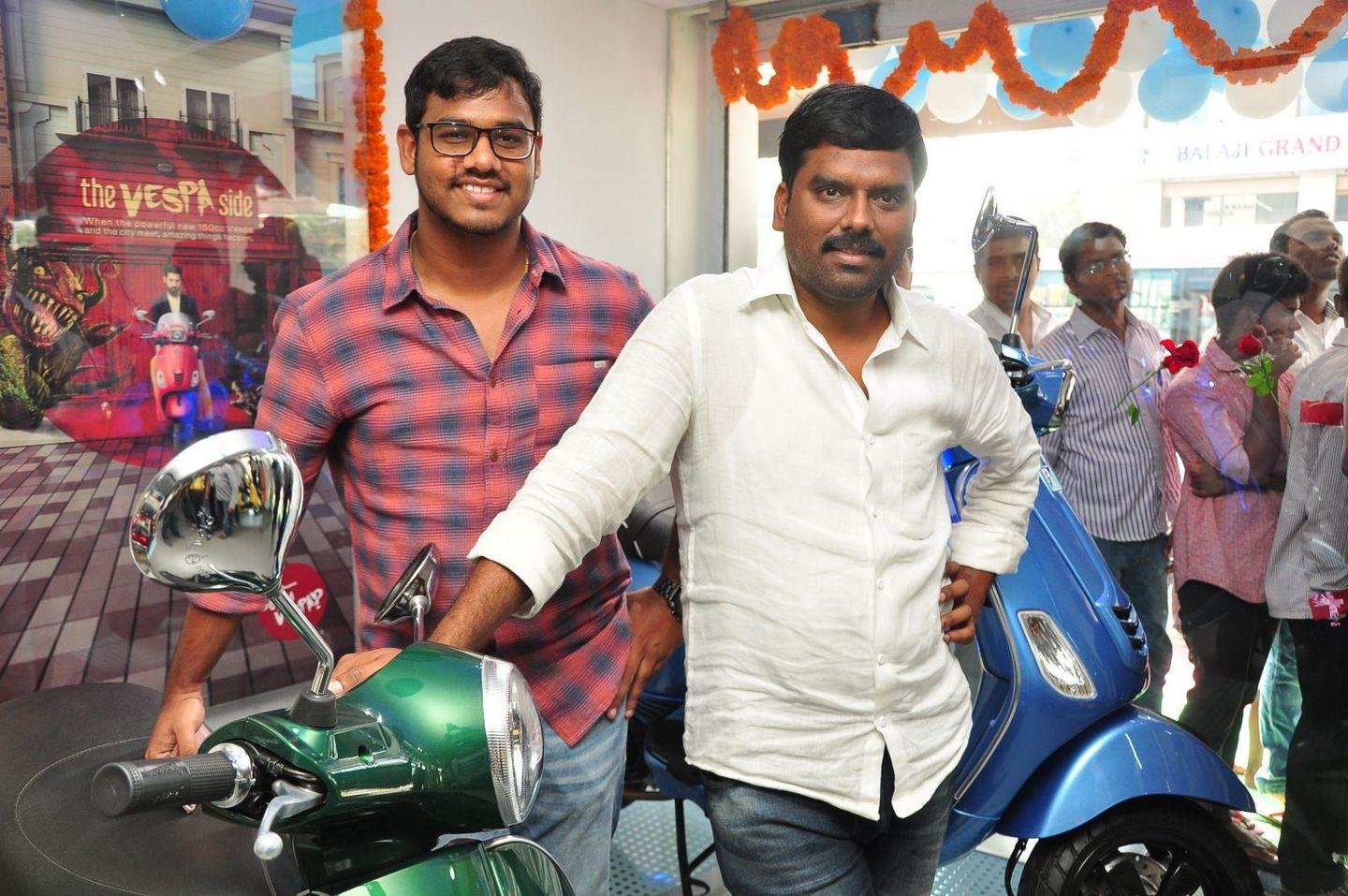 Sharwanand Launches Ashwam Vespa at Banjara Hills