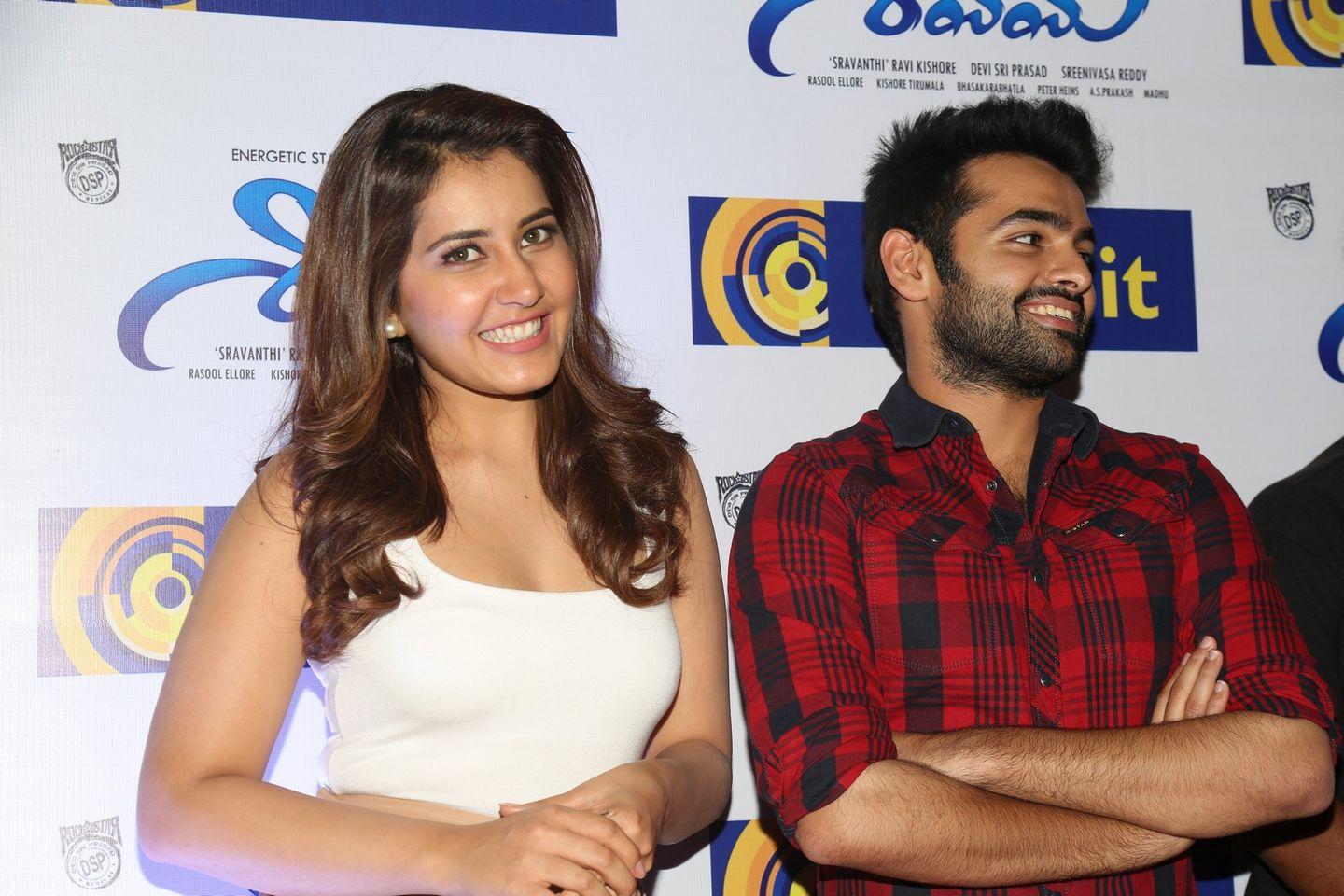 Shivam Movie Promotion in Hyderabad