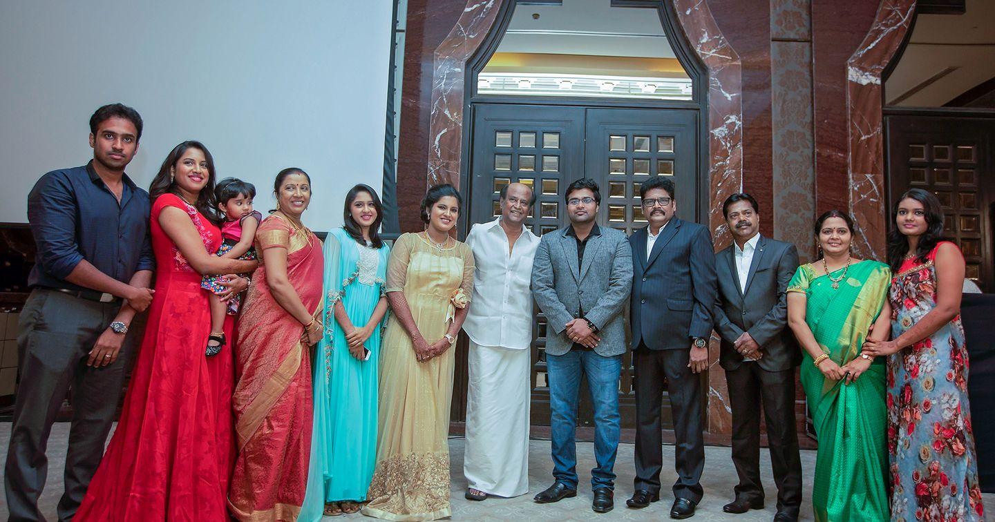 Super Star at K.S.Ravikumar Daughter Marriage Party Photos