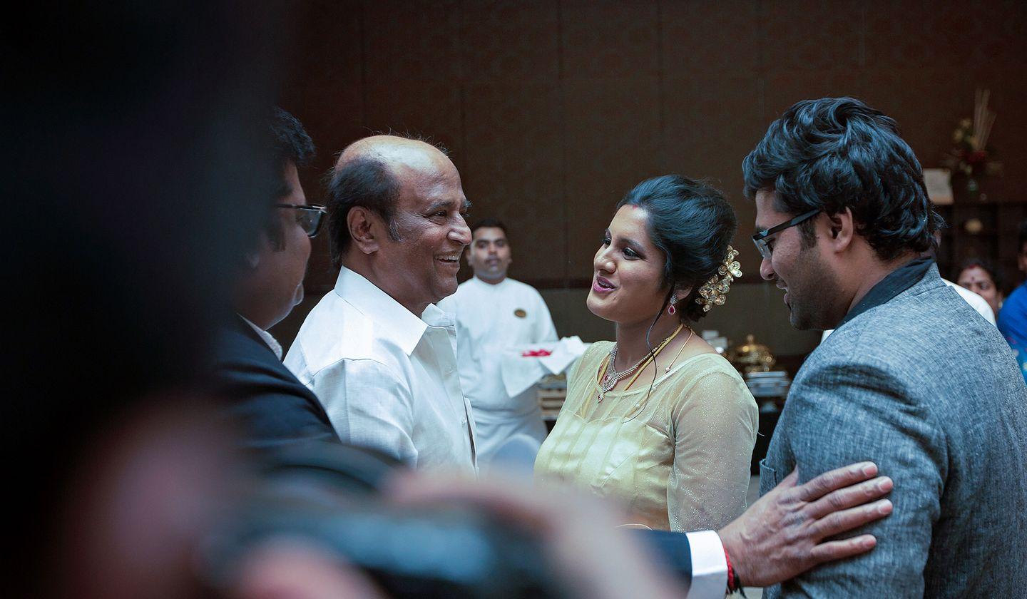 Super Star at K.S.Ravikumar Daughter Marriage Party Photos
