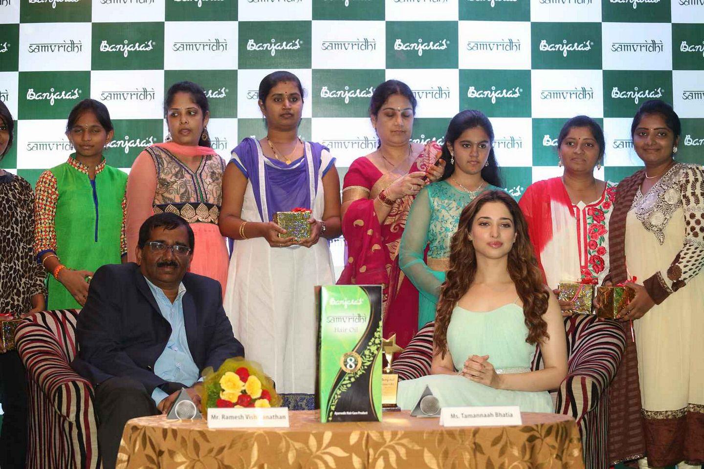 Tamanna Launches Banjara Hair Oil Product Photos