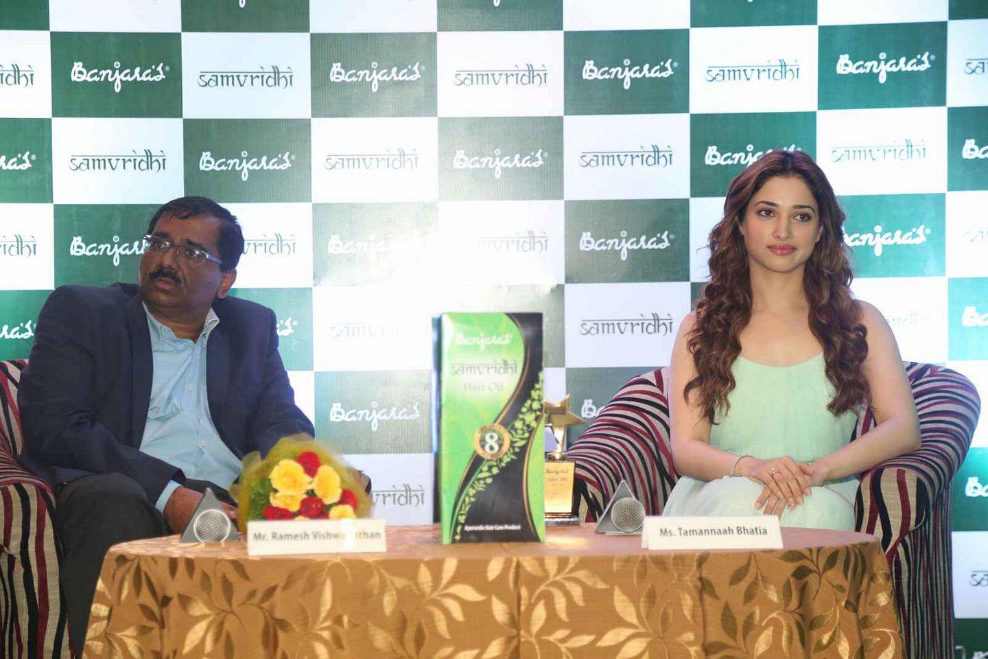 Tamanna Launches Banjara Hair Oil Product Photos