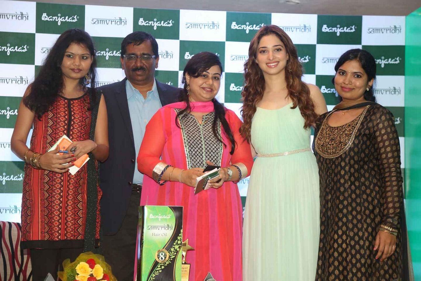 Tamanna Launches Banjara Hair Oil Product Photos