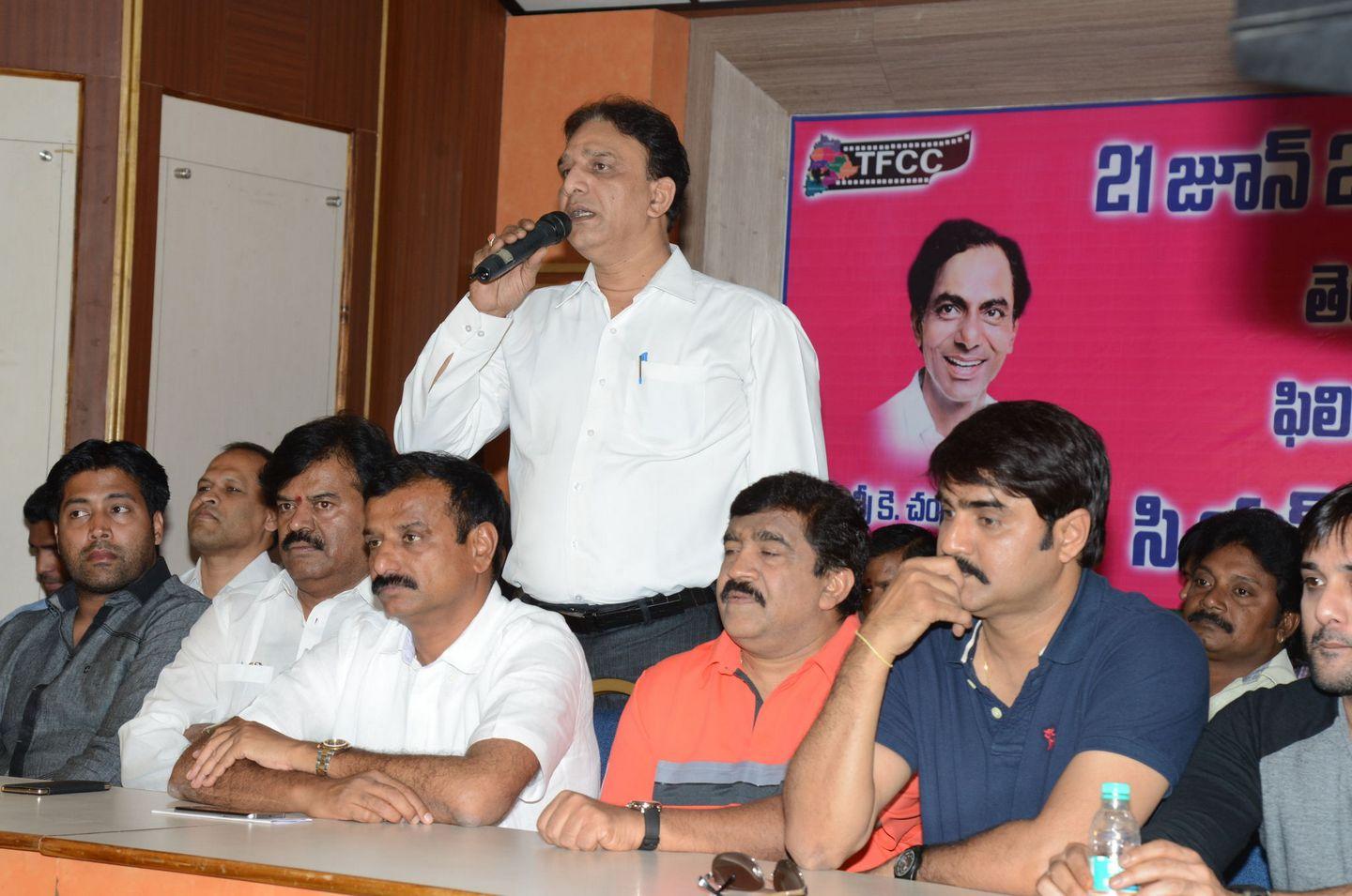Telangana Cinema Cricket Press Meet Photos