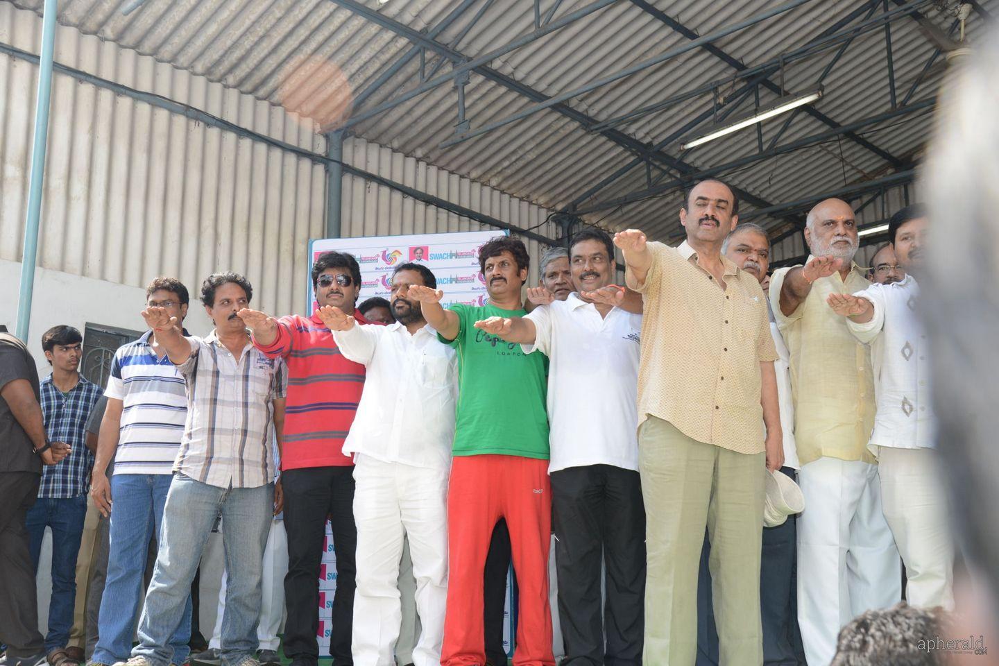Telugu Film industry Participate Swachh Bharat