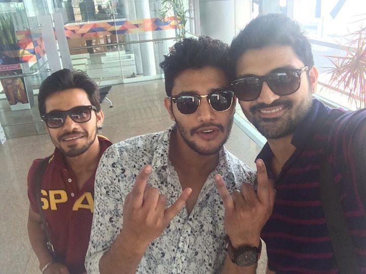 Telugu Warriors Celebrating At Dubai