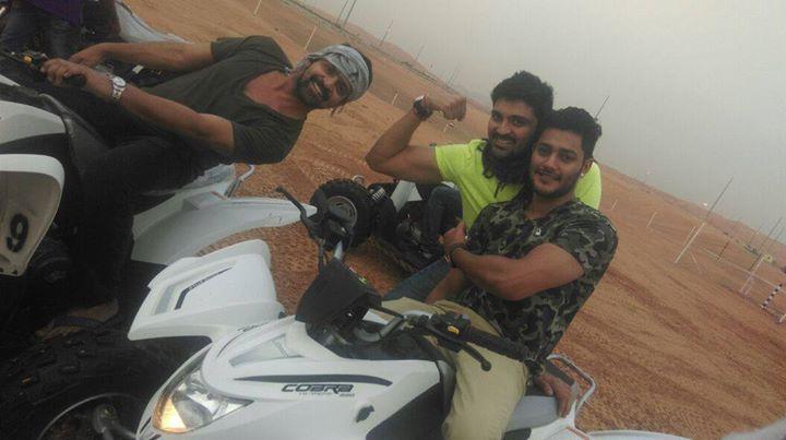 Telugu Warriors Celebrating At Dubai