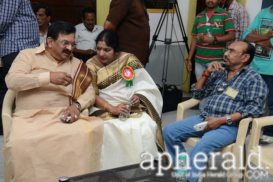 Tollywood Artists At Maa Elections