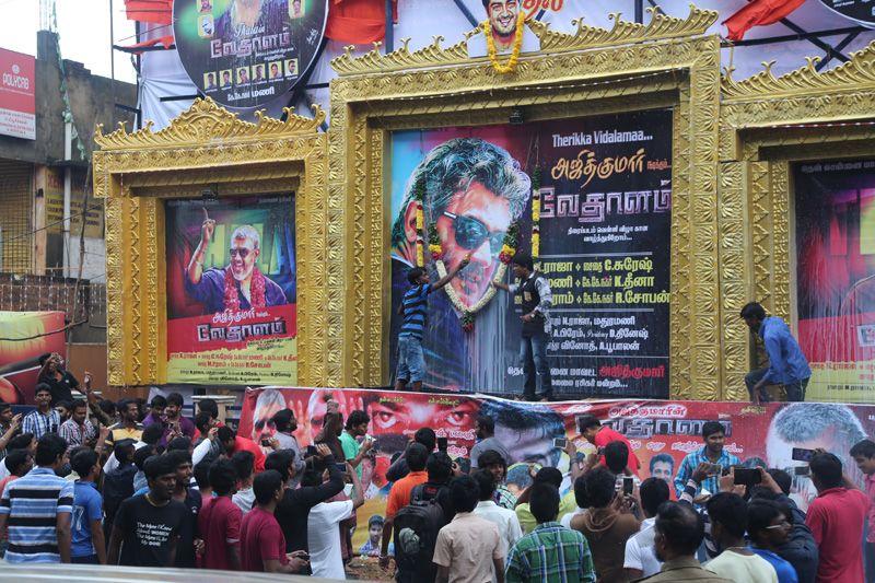 Vedalam Movie Theater Celebrations Photos