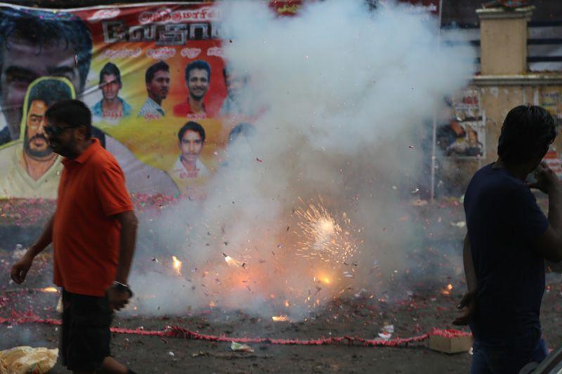 Vedalam Movie Theater Celebrations Photos