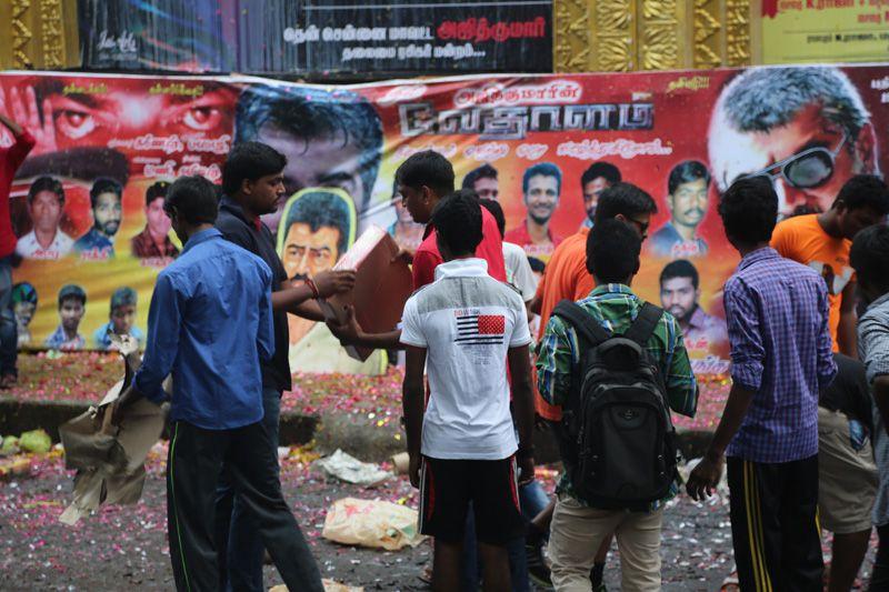 Vedalam Movie Theater Celebrations Photos