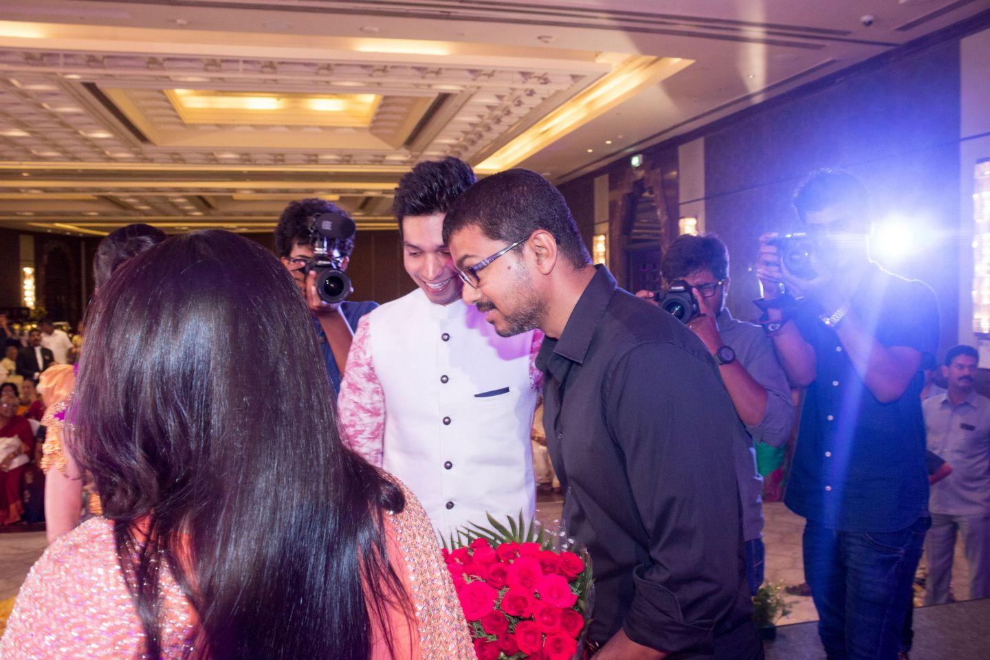 Vijay at Jothiram Pavithra Engagement Photos