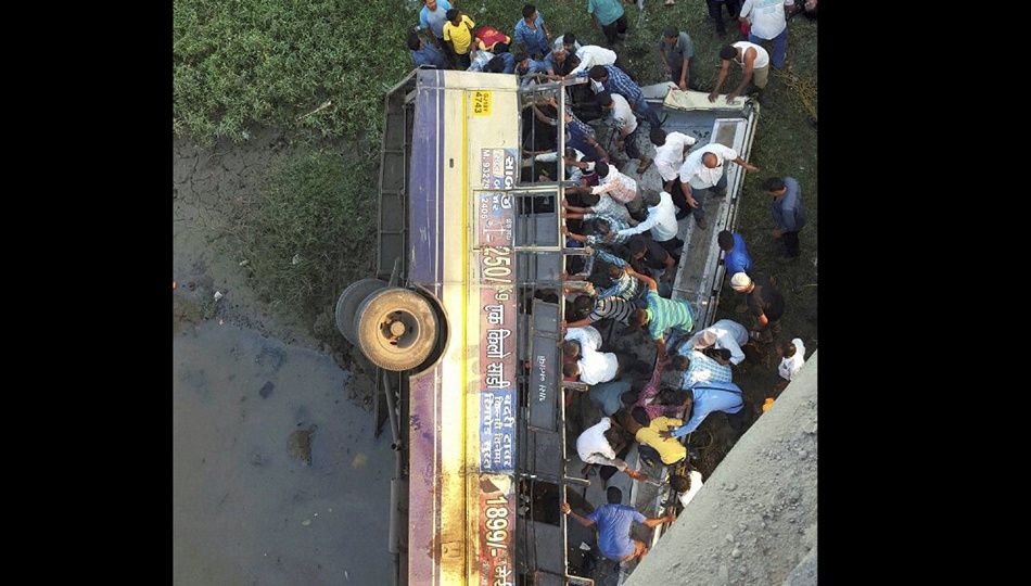 20 People Die as bus falls into river