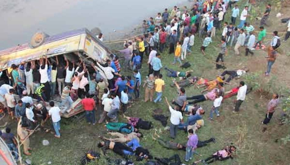 20 People Die as bus falls into river