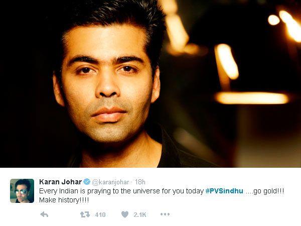 Celebs Who Congratulated PV Sindhu On Sliver Medal In Olympics