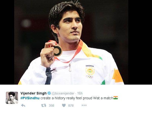 Celebs Who Congratulated PV Sindhu On Sliver Medal In Olympics