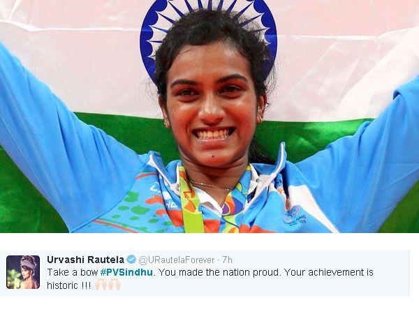 Celebs Who Congratulated PV Sindhu On Sliver Medal In Olympics