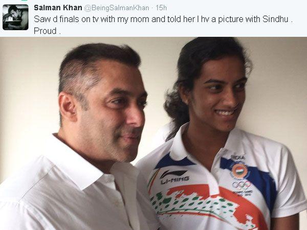 Celebs Who Congratulated PV Sindhu On Sliver Medal In Olympics