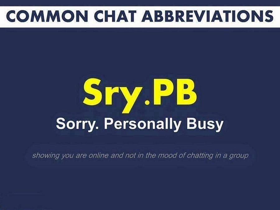 Common Chat Abbreviations