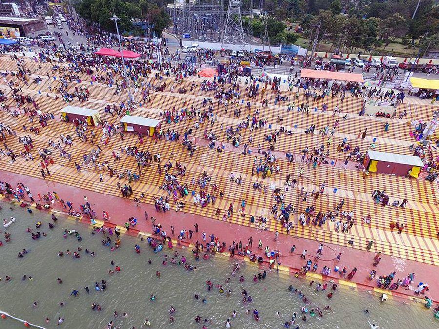 Crowd at Krishna Pushkaralu