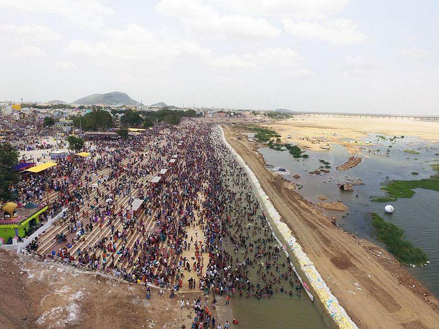 Crowd at Krishna Pushkaralu