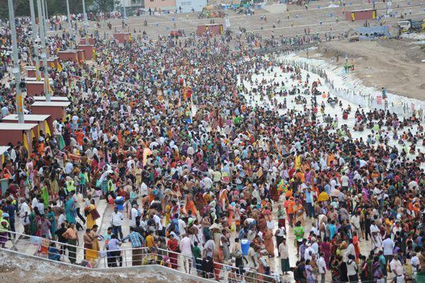 Crowd at Krishna Pushkaralu