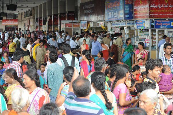 Crowd at Krishna Pushkaralu