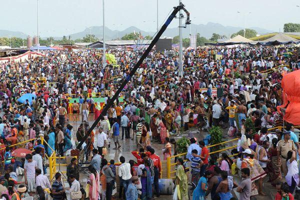 Crowd at Krishna Pushkaralu