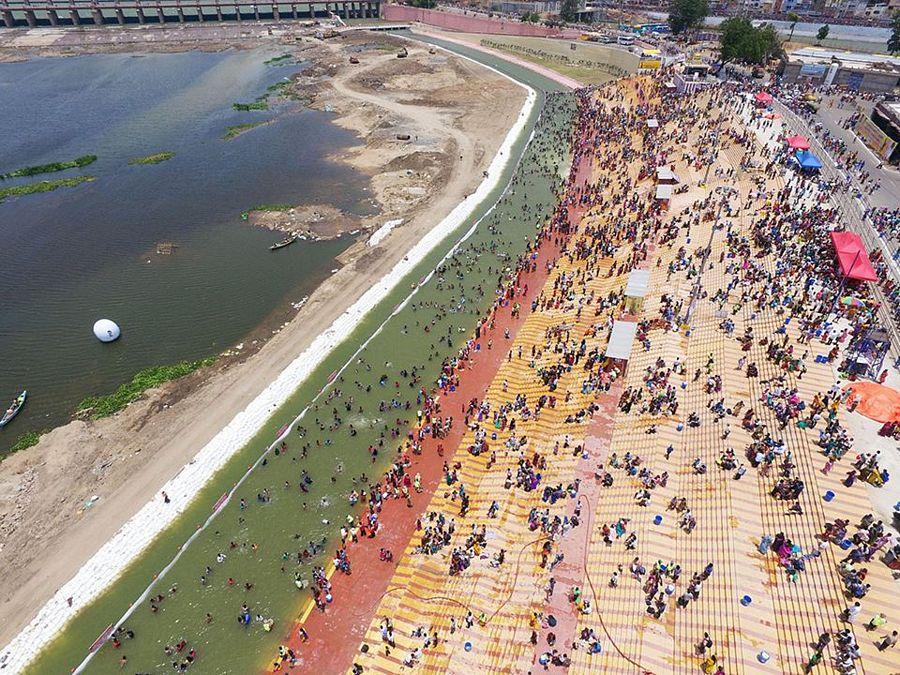 Crowd at Krishna Pushkaralu