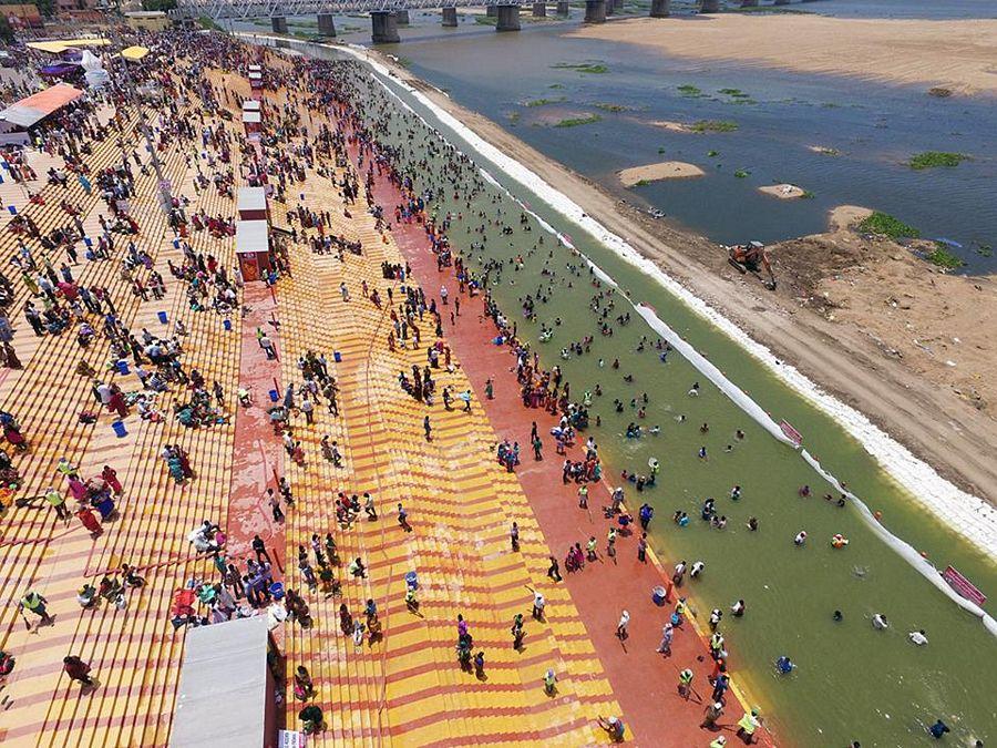 Crowd at Krishna Pushkaralu