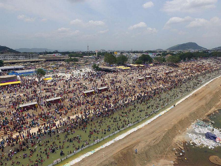 Crowd at Krishna Pushkaralu