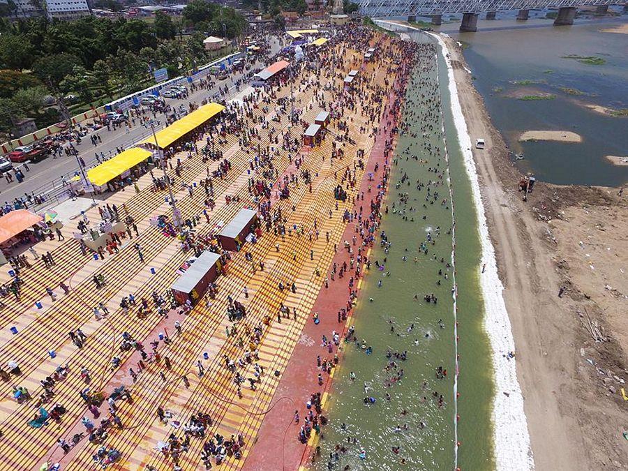 Crowd at Krishna Pushkaralu