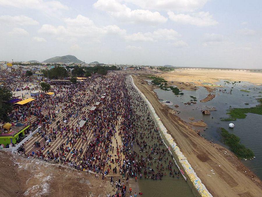 Crowd at Krishna Pushkaralu