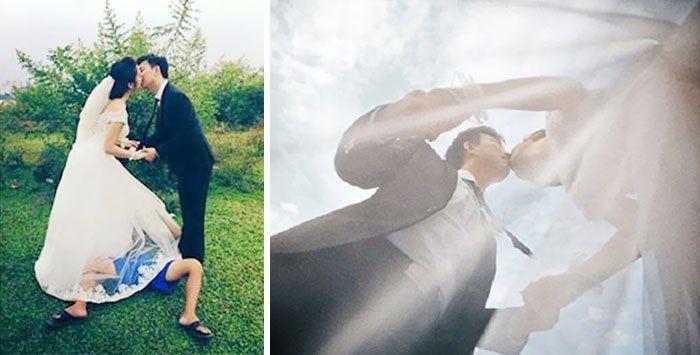 Dedicated Wedding Photographers Who Went To Hilarious Extents To Deliver That Perfect Shot
