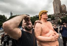 Donald Trump Naked Statue Photos