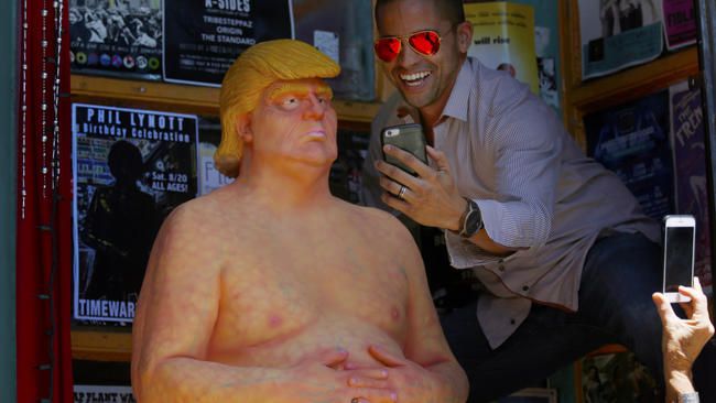 Donald Trump Naked Statue Photos