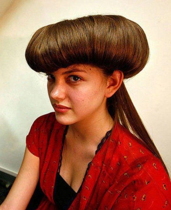 Funny Hairstyle Of Women Photos