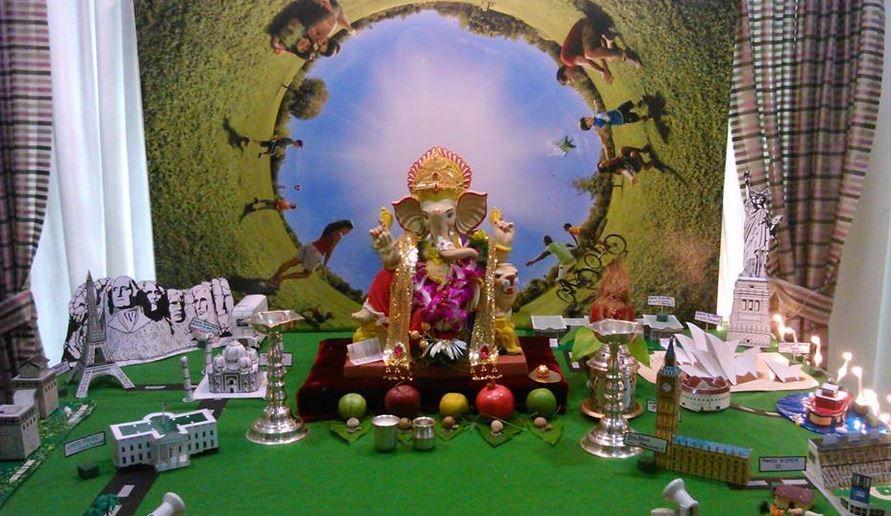 Ganesh Chaturthi Pooja Decoration Photos