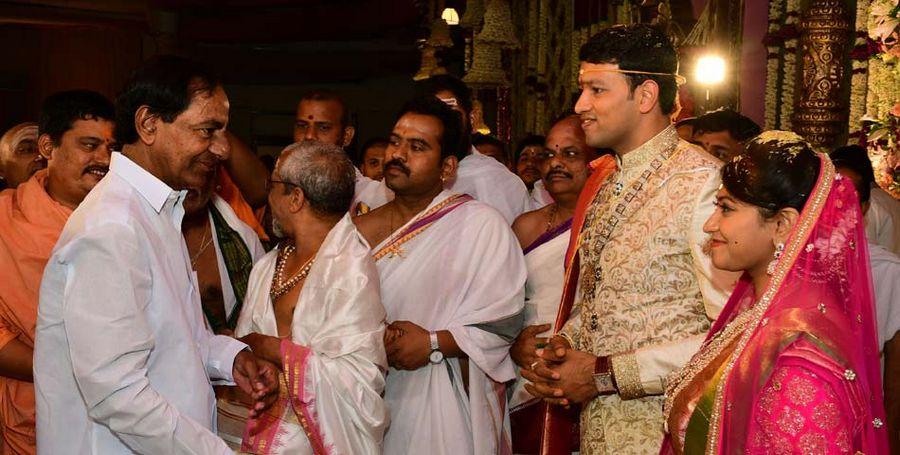 Konijeti Rosaiah's Grand Son Anirudh Wedding Photos