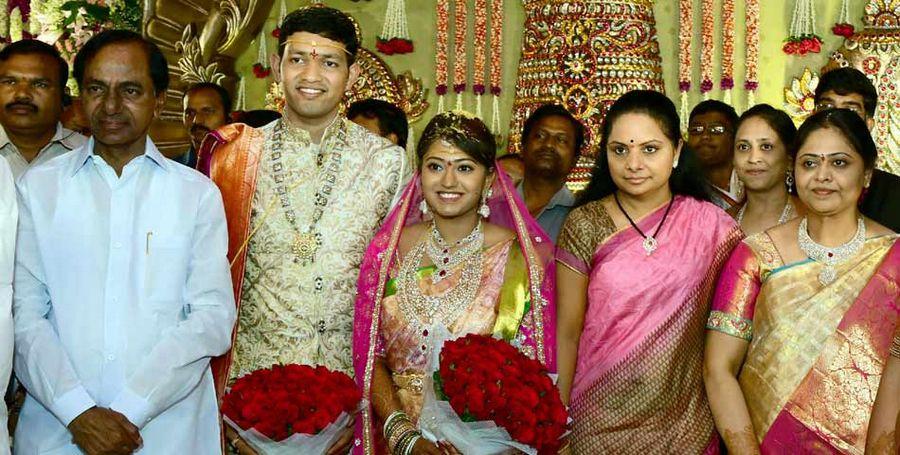 Konijeti Rosaiah's Grand Son Anirudh Wedding Photos