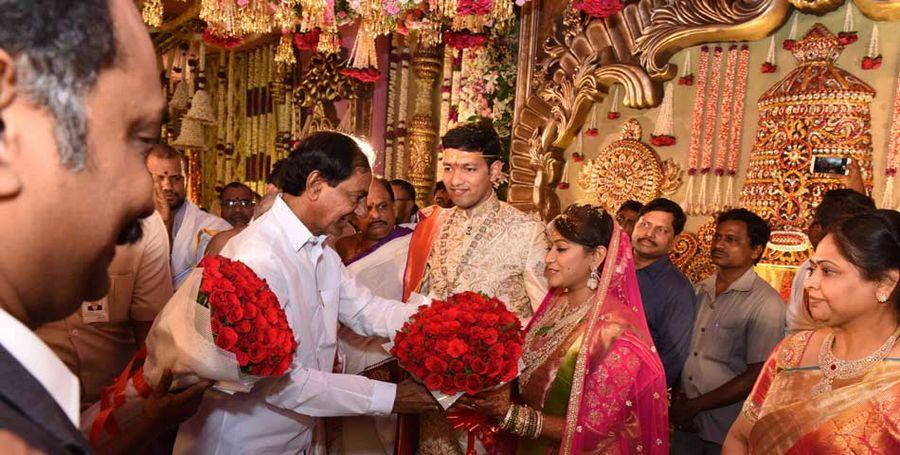 Konijeti Rosaiah's Grand Son Anirudh Wedding Photos